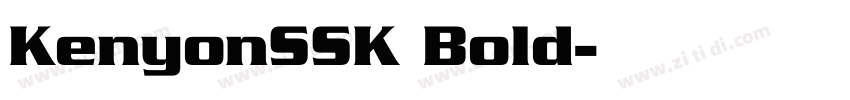 KenyonSSK Bold字体转换